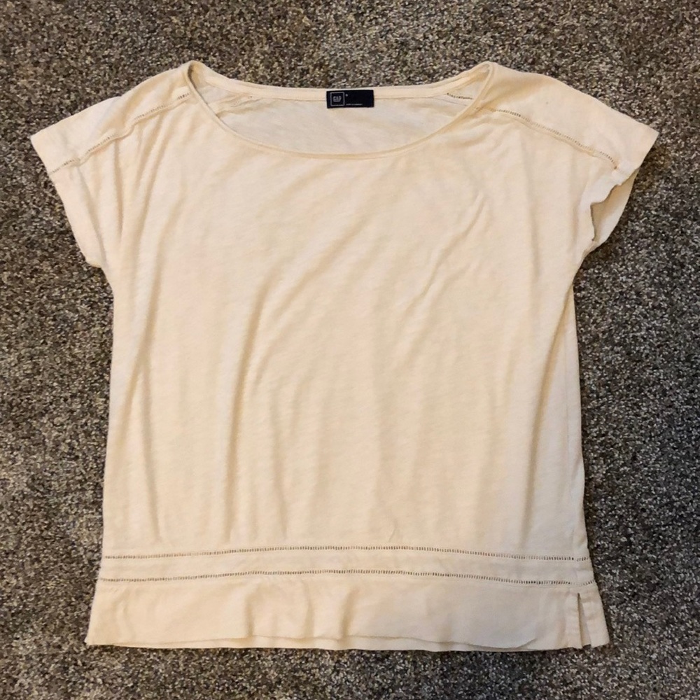 Gap Cream Top with Detailing